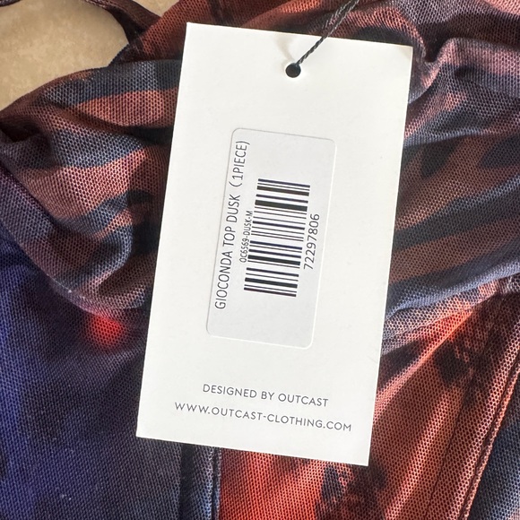 Outcast Gioconda Top Dusk Crop Corset (NWT, M) - Picture 4 of 5